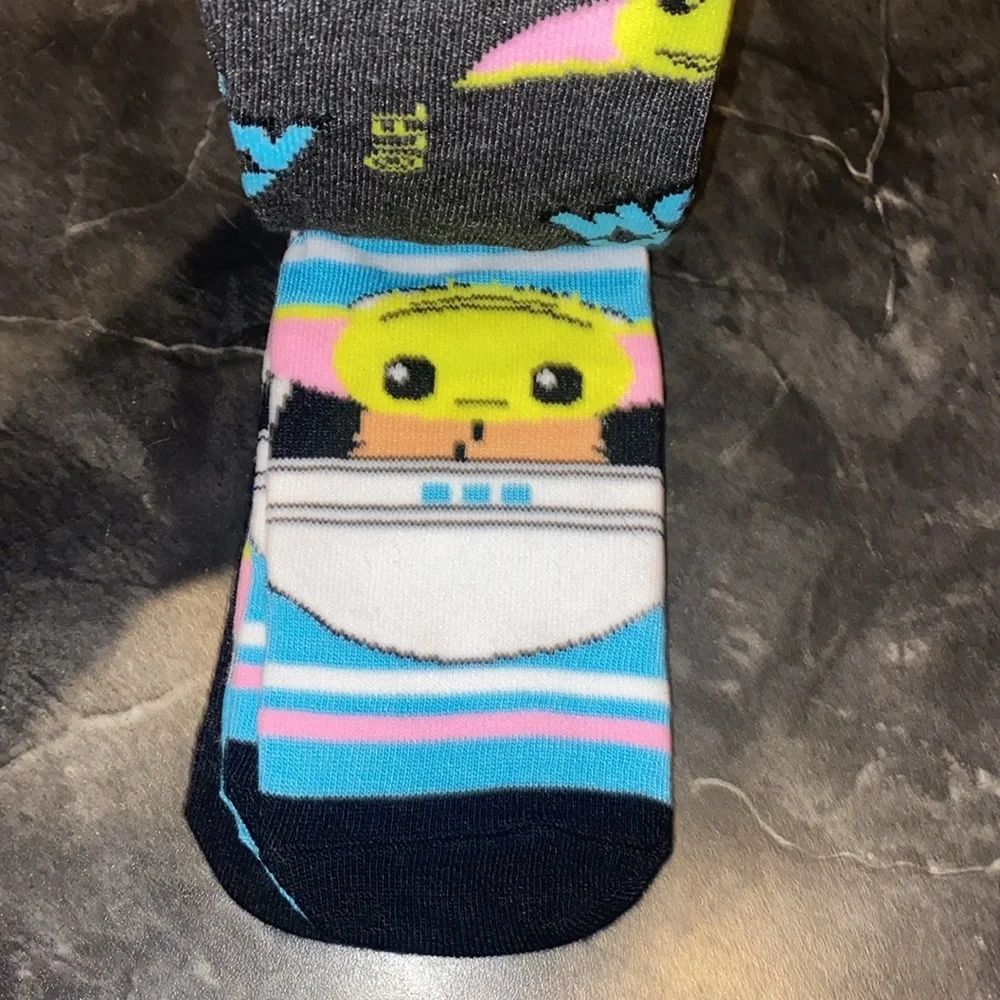 7 Pairs Star Wars The Mandalorian Baby Yoda Socks